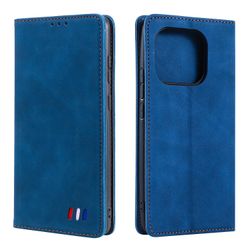 Etui til Xiaomi Mi 11 Pro Cover Magnetisk lukning tegnebog Bog Flip Folio Stand View Læder cover Stødsikker - Blå