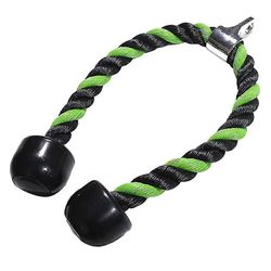 Eps Triceps Tens Rope Fitness Push Pull Press Cable Ance Kuntolaitteet Vihreä kaksoispää 90cm