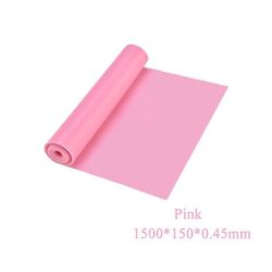 1500 mm X 150 mm X 0,45 mm yoga pilates strækmodstandsbånd Pink