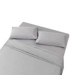 Handuo Sengetøj Sæt Mikrofiber Polyester Super Soft lys grå King