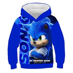 Yyelv 2022 Baby Drenge Piger Super Sonics Tøj Vinter Efterår Sonics Hættetrøjer Pullovere Børn Tykke Sweatshirt Børnetøj kr.