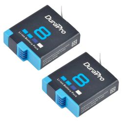 hgAkku GoPro hero 8 -kameralle + kolminkertainen stroage-laturi GoPro Hero 8 Go Pro hero 7/6/5 Action Camille 2 Akku