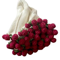 90cm virkatut kukat huopa määrittelemätön tee-se-itse-neulottu huopa naisille äitienpäiväkimppu syntymäpäivälahja Rose
