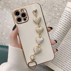 Kærlighed Hjerte stof armbånd armbånd hvid iPhone13mini