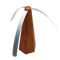 Unbrand 3kpl kärpästuuletin pöydille hyönteiset Kannettava piknikpöytätuuletin sisätiloihin Ruskea 1PC