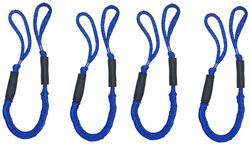 Linkrunning 4 stk Bungee Dock Lines Fortøjning af reb af 4-5.5ft Sejlads Gaver til mænd Båd tilbehør Ponton tilbehør Perfekt til båd Jet Ski kajak ...