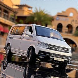 1:32 Multivan VAN MPV Alloy Car Model Diecast Toy Simulation Sound and Light Model Car Lasten lelukeräilyesineet Syntymäpäivälahja Valkoinen