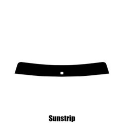 Window-Tint Sun Strip til Honda Legend 4-dørs Saloon - 1996 til 2004 pre-cut sunstrip 5% limo sort