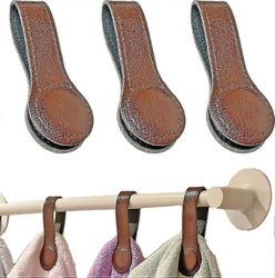 3 pakkausta nahkapyyhepidikkeet magneettiset kylpypyyhepidikkeet käsipyyhekoukut magneeteilla pyyhetankoihin ja telineisiin, keittiön ja kylpyhuone...