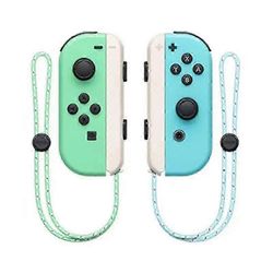 Joycon langaton ohjain Nintendo Switchille, tuki herätystoiminto, vasen oikea kaukosäädin rannehihnalla green blue