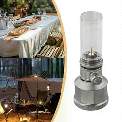 Ulkona kaasulyhtysarja kynttilänvalo retkeilyilmakehän lamppu tyhjällä säiliön jatkotangolla kaasukanisterin täyttö valinnainen