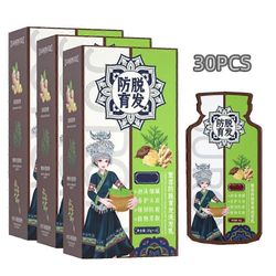 30kpl hiustenlähtöä estävä inkiväärishampoo hiusten kasvu paksu kosteuttava shampoo hiukset päänahan hieronta kaatumista estävä hoitava shampoo