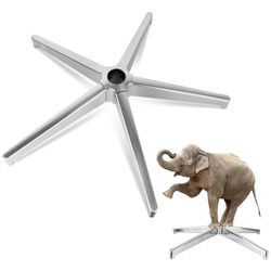 Toimistotuolin jalustan varaosat - Kestävä 28" metallinen jalkajalusta, yleiskäyttöinen kaasupullo ja pyöränpistorasiat, kapasiteetti 2200 paunaa, ...