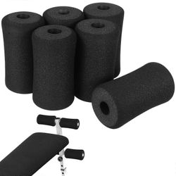 Vaihtotyynyt istumalaudalle jalkojen pidennyskoneen päällysteet kuntosalilaitteiden harjoitustuki 6kpl Musta 13.50X7.50X7.50CM