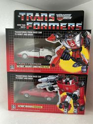 Transformation G1 Autobot Red Alert og Sideswipe Misb Sideswipe Red Alert