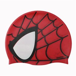 Manchalk Lapset Spiderman silikoni uimalakki Lapset Poika tytöt vedenpitävä uimahattu Punainen