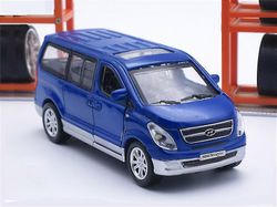 KDSKSC 1/38 Hyundai Starex -kumilähetykset Malli Leluautot Seosmetallivalu Pakettiauto lelut Auto lapsille Lapsille Sininen