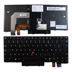 Keyboards4Laptops Lenovo ThinkPad T470 sort ramme baggrundsbelyst sort fransk layout udskiftning bærbar tastatur
