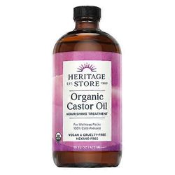 Heritage Store orgaaninen risiiniöljy,16 oz