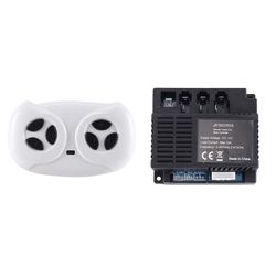 JR1922RXS 12V lasten sähköajoneuvo 2.4G Bluetooth-kaukosäädin ja vastaanotin lapsille Electri Valkoinen musta