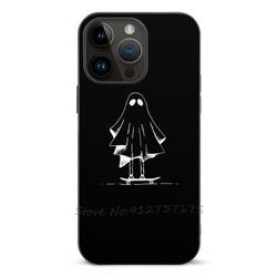 Ghost-skateboard hvitt fiberveske til Apple Iphone 14 13 12 Mini 11 Pro Max Xr 8 7 Plus Black Phone Case Skateboard Punk Dark svart For iPhone 14Pr...