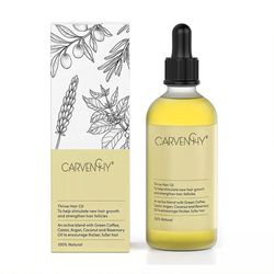 60ml Carvenchy Natural Hair Growth Oil, Veganic Natural Hair Growth Oil Anti Hårtap behandlinger Nærende hodebunn