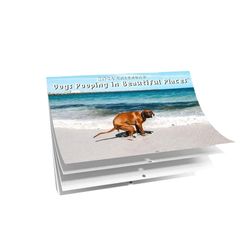 2024 Pooping Dogs Kalender, Hund Pooping In Beautiful Places Kalender, Dog Pooping Wall Kalender For Dog Lovers Ty