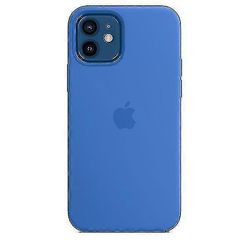Silikonipuhelinkotelo Magsafella IPhone 12: lle ja 12 Prolle Sininen