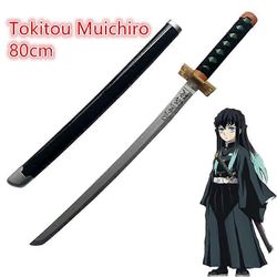 Redkid 1:1 80cm Kimetsu keine Yaiba Schwert Waffe Dmon Slayer Tomioka Giyuu Kochou Kanae Cosplay Schwert Ninja Messer holz Waffe rekvisiitta Tokito...