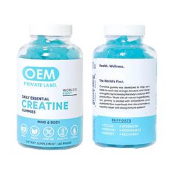 2-pack kreatingummier Sport Fitness Energi Pre-workout Kreatin Gummies