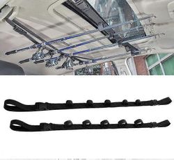 Auton kalastustangon kiinnityshihna Auton katto Kalastustangon näyttöteline Säädettävä