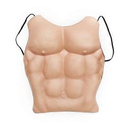 Fake Chest Muscle Belly Six Pack Abs Party Clothing Fit Roolipeli Hauska lahja