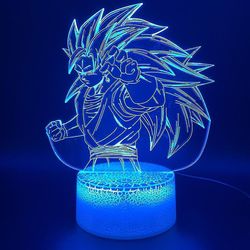 Dragon Ball Søn Goku 3d Led Night Light Kids Soveværelse Bordlampe