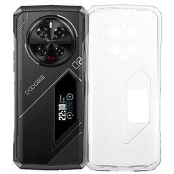 Yhteensopiva Doogee V40 Pro -kotelon pehmeän TPU-pudotussuojan puhelimen kuoren kanssa Läpinäkyvä