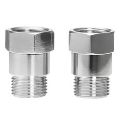 2 kpl happianturin välikappale, kierteitetty yleismalli M18 x 1,5, auton moottorin valon happianturin jatkeadapteri