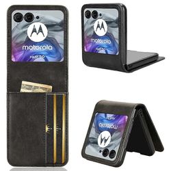 Motorola Razr 50 5G lompakkokotelo iskunkestävä nahkainen puhelimen kuori Monivärinen Style D