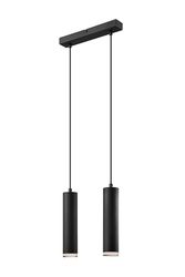 Lamkur Lighting Franco Bar Vedhæng Loft Lys Sort, 2x E27