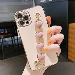 Kærlighed Hjerte stof armbånd armbånd Pink iPhone11proMax