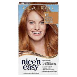 Clairol Nice'n Easy pysyvä hiusväri, 8r keskipunertava vaalea hiusväri, 1 setti