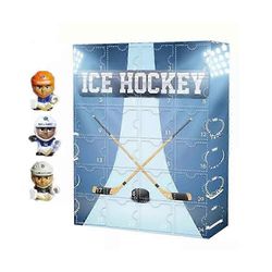 Jääkiekon joulukalenteri 2024 - se, jossa on 24 pientä ovea, loma 24 päivän lähtölaskenta