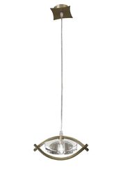 Inspired Lighting Kromo Loft Vedhæng 1 Lys G9, Antik Messing