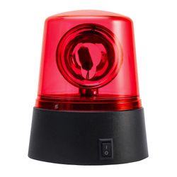 3 tuuman strobovalo akkukäyttöinen 360 astetta pyörivä majakka Stage Effect Lamp-Yvan 1 kpl Red