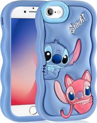 Ubiuo Sopii iPhone 8/7/6s/6/SE 2022/SE 2020 -puhelimeen Kotelo sarjakuva 3D-hahmosuunnittelu puhelinkotelo teini-ikäisille viileä silikoni pehmeä s...