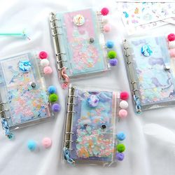 Jying Smukke Starry Ocean Series A6 Loose-leaf Dagbog Notebook Journals Agenda Planner Gave Sæt Kawaii Brevpapir Fødselsdag julegave Stil E