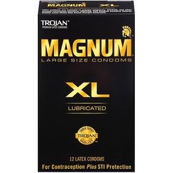 Trojan Troijan Magnum Xl Suurikokoiset voidellut kondomit - 12 kreivi