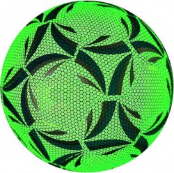 Pimeässä hohtava jalkapallo koko 4 &; 5, valoisa pallo yöpeleihin ja harjoitteluun vihreä