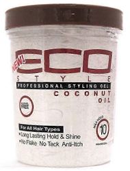 Eco Styler Kookosöljy Muotoilugeeli 946ml pehmeille ja hallittaville hiuksille