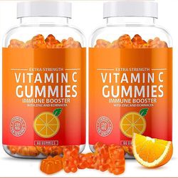 Naturligt C-vitamin supplement gummies tabletter 1000mg med multivitamin zink 2 pcs