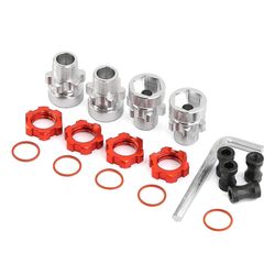 unbrand Metall 12mm Till 17mm Splineshjul Hex Hub Adapter För Slash2wd Stampede Bandit 4wd Rc Bildelar Röd