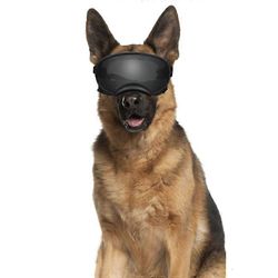 MIMIGO Koiran aurinkolasit Koiran suojalasit, UV-suoja Tuulensuoja Pölysuoja Sumusuoja Lemmikkilasit Silmäsuoja säädettävällä hihnalla VÄRI 1